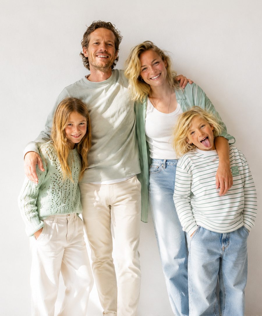 En familie på fire